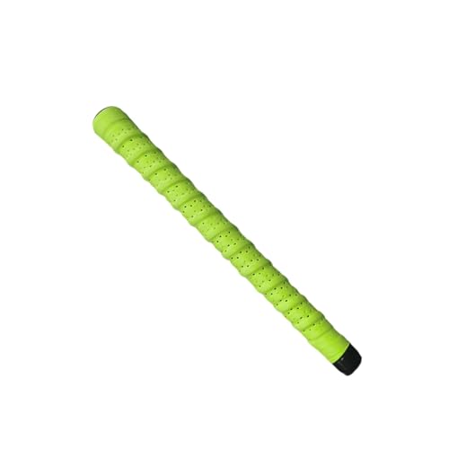 Vaveren Tennis Racket Grip Tape Multipurpose 110cm Comfortable Perforated Replacement Grip Tape for Golf Fishing Rod Badminton Sports, Green