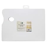 Art Advantage 12x16 Two-Sided Paint Palette - Plastic Paint Tray for Artists, Painting Palette for Acrylic, Watercolor, Oil & Gouache, Durable & Reusable Art Supply