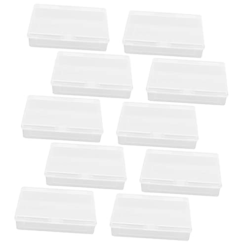 Toyvian 10pcs Storage Cases for Material Lightweight and Easy to Use for Organizing Game Cards and Decks Clear Design for Easy Viewing
