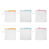 Veemoon 6 Piezas Bolsas de Malla para Lavado con Cremallera Mini Bolsas Delicadas para Ropa Interior Calcetines y Guantes Reutilizables para Lavadora Resistentes y Prácticas para Hogar y