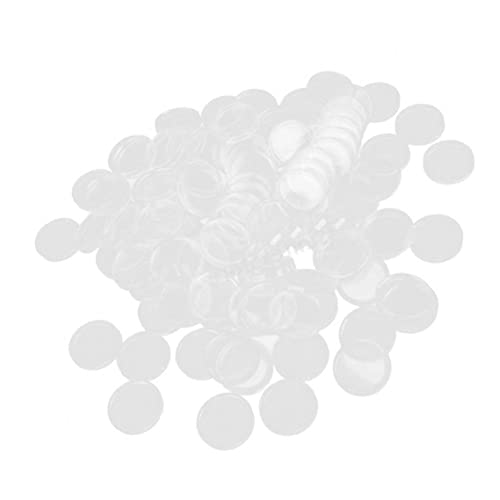 100 cápsulas plásticas transparentes para monedas 26mm miniatura 5