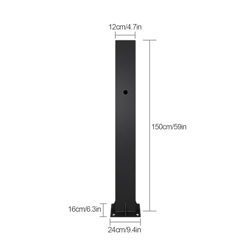 Borne de recharge : support à colonne fixe universel pour chargeur de véhicule électrique - 7
