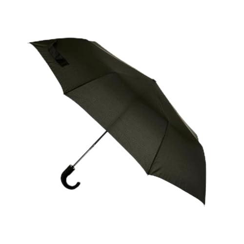 Parapluie noir 100 cm avec mât en métal et finitions style bohème