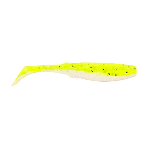 Leurre Berkley Gulp Paddleshad chartreuse 7.6cm pour pêche au sandre et perche