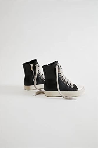 Impremey Women's High Top Sneakers Lace Up Canvas Shoes With Thick Soles And Zipper, Fashionable Walking Shoes #TOP3