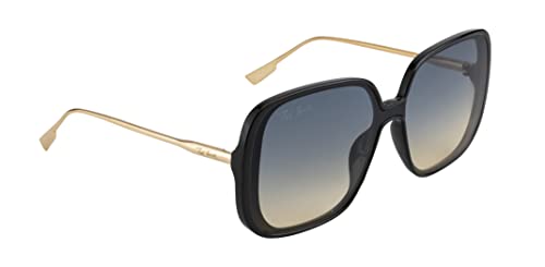 Image of Ted Smith Men's Women's UV Protection Blue Yellow Lens Black Over Sized Sunglasses