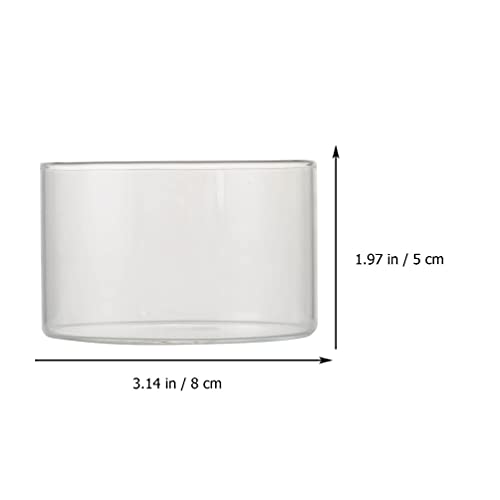 PATKAW Glazen Dessertbeken Kommen: 4 Stks Heldere Ijsbekers Voorgerechten Cupumbler Serveerbekers Voor Yoghurt Mousse Puddings Voorgerechten Sundaes Cake Tiramisu Proeverij 190 Ml - Image 3