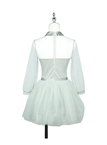 Vestido de patinação artística, vestido de casamento elegante para crianças adulto fantasia de desem