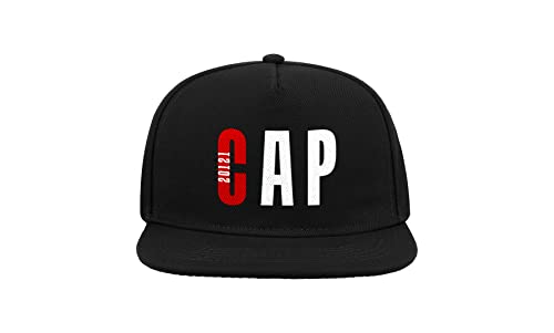 Artefizio Casquette Cap Circle, visière plate, impression cap avec code de démarrage postal, 4 autocollants offerts, maille, Taille Unique Cover