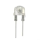Minhe 10PCS Professional Grade Inline LEDs In Distinctive Straw Hat Design (8MM) Tailored For Industry Use(White)