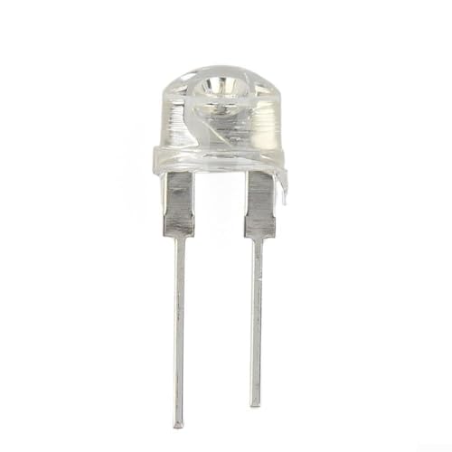 Minhe 10PCS Professional Grade Inline LEDs In Distinctive Straw Hat Design (8MM) Tailored For Industry Use(White)