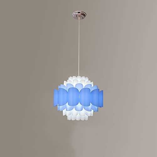 Plafonnier à tête unique doté d'une suspension avec abat-jour acrylique léger