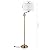 JONATHAN Y JYL3094A Aveiro 61.5" Classic Midcentury Iron LED Floor Lamp Farmhouse Shabby Chic Standing Reading Lamp for Bedroom Living Room Office LED Bulb Included, Brass Gold