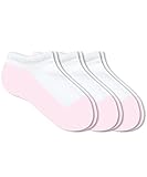 Jefferies Socks Girls Boys Seamless Cushion School Sport Low Cut Socks 3 Pair Pack (as1, alpha, m, regular, White/Pink, Medium)