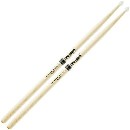 ProMark Classic Forward 5A Hickory Drumsticks, Oval Nylon Tip, 1 Pair