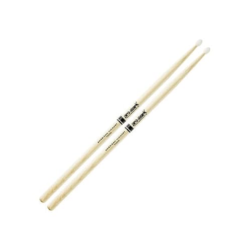 ProMark Drum Sticks - Classic Forward Hickory 5A Drumsticks - Drum Sticks Set - Drum Accessories - Wood Drumsticks for Adults & Youth - Oval Nylon Tip - 1 Pair - Thumbnail 2