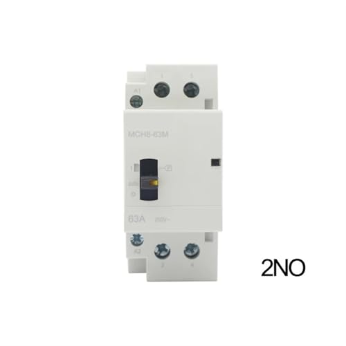 Contacteur modulaire bipolaire 63A MCH8-63M 2NO 220V 230V commande manuelle - 2