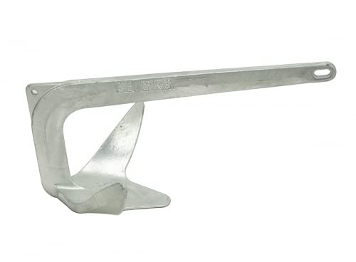PONTTOR M Anker Bootsanker Bruce Anker stahlverzinkt für Boot Yacht Schiff Marine Dinghy 5 KG