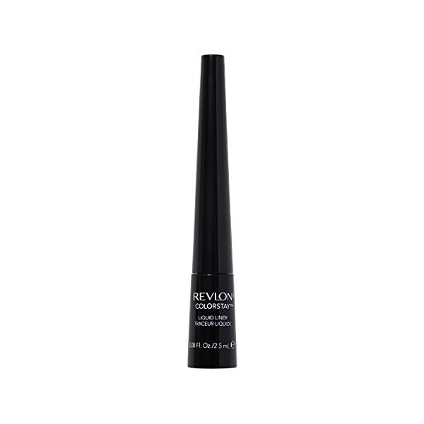 Revlon Liquid Eyeliner, ColorStay Eye Makeup, Waterproof, Smudgeproof, Longwearing with Ultra-Fine Tip, 251 Blackest Black, 0.08 Fl Oz (Pack of 1)