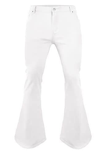 Pantalon évasé disco pour hommes à la coupe rétro originale