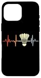 Questa T-Shirt Badminton Shuttlecock con disegno Badminton Heartbeat è il regalo perfetto per un giocatore di Badminton e un amante del Badminton, che possiede una racchetta da Badminton.