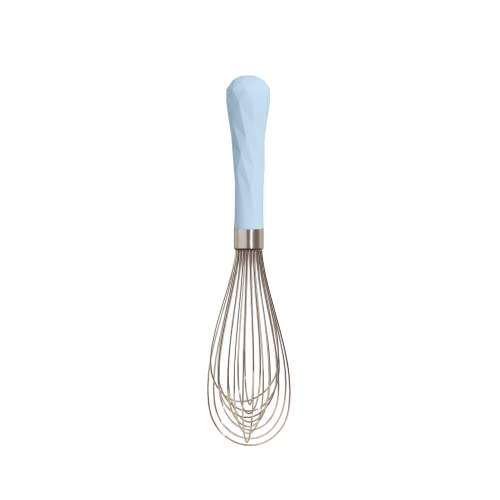 GIR: Get It Right Premium Stainless Steel Whisk | Seamless, Whisks for Mixing, Cooking, and Stirring| Mini - 8 IN, Light Blue