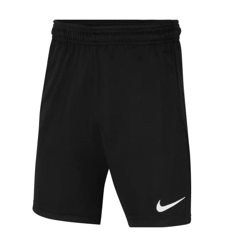 Nike Unisex-Child Dri-fit Park Shorts, Black/Black/White, L