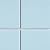 4x4 Square Matte Porcelain Mosaic Floor and Wall for Kitchen Backsplash, Bathroom, Accent Wall (11 Sheets/Case) (Baby Blue)