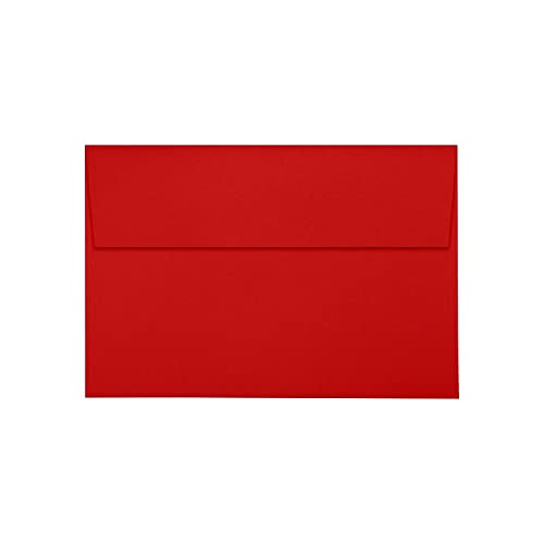 Enveloppes d'invitation A8 rouge rubis en papier épais haut de gamme