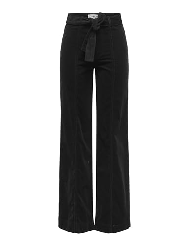Pantalon large taille haute ONLY Onlmadison-Nessa velours femme