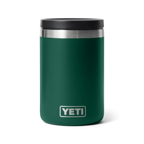 Image of YETI Rambler 16 oz Food Jar, Vacuum Insulated, Stainless Steel, With Airtight Lid, Black Forest Green