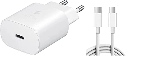 Image of Original 45W Charger for Samsng S10 Lite Samsng Galaxy M51, Samsng Note10 Samsng Note10 Plus Samsng S20 Samsng S21 (Adapter & Cable) White (DA-SM01202)