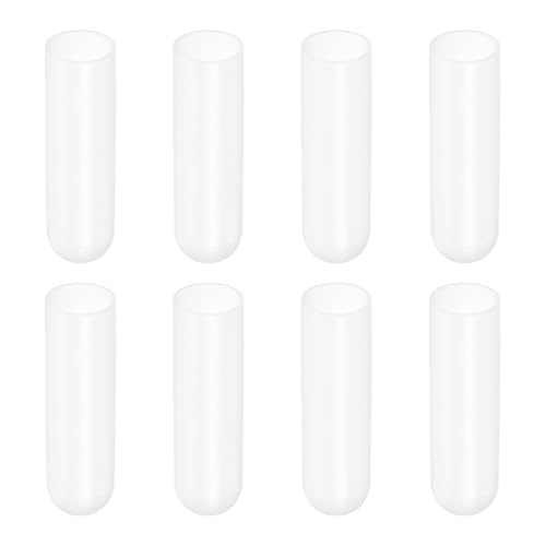 Image of uxcell 8Pcs Silicone End Caps, 23mm(29 /32 inch) ID 72mm(2-27 /32 inch) Height Round Rubber Elastic Screw Thread Protectors Flexible Screw Bolt Covers Caps for Metal Tube Rod Bolt, Clear