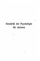 Grundriss Der Psychologie F�r Juristen 1519652372 Book Cover
