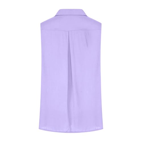 Camisas de algodón y lino premium con botones blusa sofisticada holgada L 5