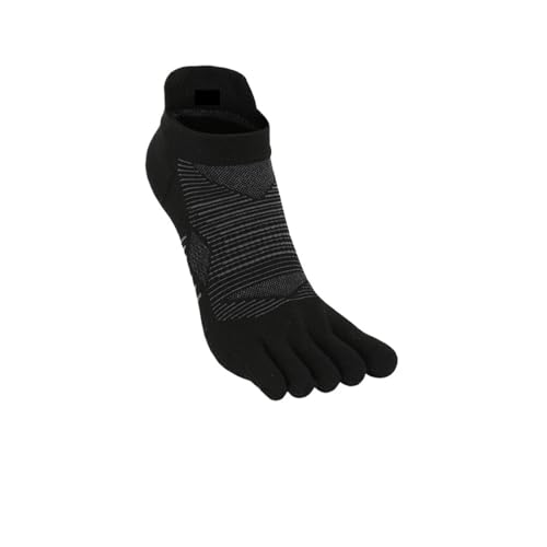 Calcetines 5 Dedos 2 Pares Calcetines De Cinco Dedos Para Hombres, Calcetines Deportivos De Malla Transpirable Absorbiendo El Sudor, Gimnasio, Senderismo, Correr, Bicicleta Al Aire Libre, Dedos, Negro