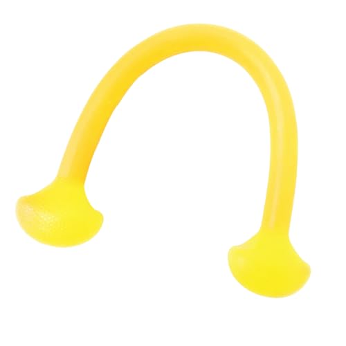 equlup Yoga Pull Rope, 10lbs Multifunctional Tensile Strength Chest Expander Silicone Straight Pull Rope Adjustable Stretch Strap Elasticity Pad for Sports Exercise (Yellow)