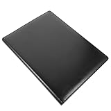 TEHAUX Interview Portfolio Ordner mit Notizzetteln Schwarzer Aktenordner für Männer Praktischer Dokumentenhalter zur Büroorganisation und Aufbewahrung von Lebensläufen Visitenkarten und