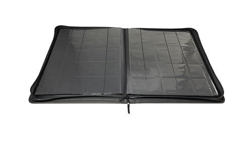 TopDeck 1600 Card Ringless Zip Binder Pro - 5X5 25-Pocket Pages Side Load Sleeve TCG Storage Portfolio, Compatible with Pokemon, Yu-Gi-Oh, One Piece, MTG, Sports, Trading Collectible Cards - Black by TopDeck - Image 5