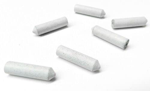 Silicone Rubber Points Bullet White Coarse Grit Jewelry Polishing Made in Germany Pack of 10 by JTS