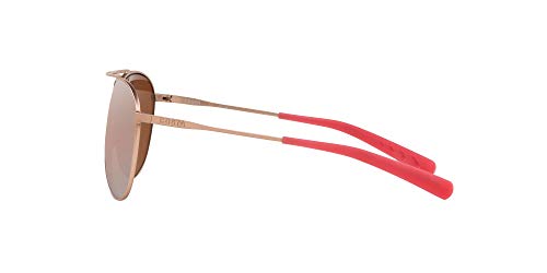 Costa Del Mar Men's Piper Polarized Aviator Sunglasses, Satin Rose Gold/Copper Silver Mirrored Polarized-580G, 58 Mm #TOP3