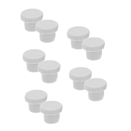 HEMOTON 5 Juegos Tornillos para Parques Infantiles Base De Parque Ancla Adhesiva para Muebles Juguete De Esgrima De Corral Juguetes De Pequeño El Plastico Grey 2 Piezas X 5
