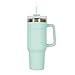 Flamingueo Termo 1,18L - Botella Agua Acero Inoxidable - Tumbler - Con Pajita y Asa - Bebidas Frías 24h y Calientes 10h - Vaso Termico - Aguamarina