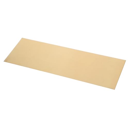 Zerodeko H62 Brass Sheet Plate 0.5mm Thick 100mm X 300mm Corrosion-Resistant Flat Brass Metal Sheet for Industrial Restoration and Craft Applications