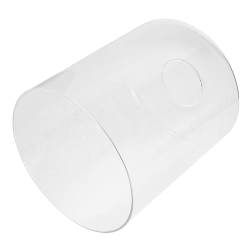 LIFKOME Paralume in Vetro Cilindrico Trasparente Lampada Sostitutiva in Vetro per Lampada da Tavolo e Piantana Paralume Rotondo Design Chiaro e Resistente