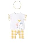 Taille du fabricant: 2-4 mois mayoral 22-01715-043 - Ensemble Capri et Serre-tête pour Bébé Fille 2-4 Mois (65cm) Banane