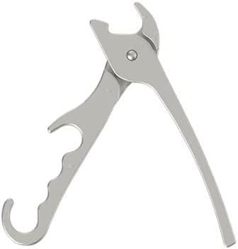 Chef Pomodoro Premium Pizza Pan Gripper, 8-Inch Cast Aluminum, Deep Dish Heavy Duty Pans, Gripper Clip Tongs for Oven Microwave Clamp