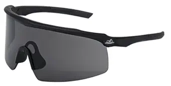 Bullhead Safety Whipray Smoke Anti-Fog Lens, Matte Black Frame Safety Glasses - BH3263AF
