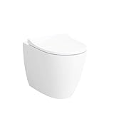WC Vitra Sento a terra filo muro rimless opaco bianco cod. 7985B001-0075