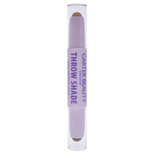 Carter Beauty By Marissa Carter Throw Shade Duo Contour Stick- Adds Definition To The Face - Conceals And Corrects The Complexion - Easily Blendable - Cruelty-Free - Medium - 0.08 Oz